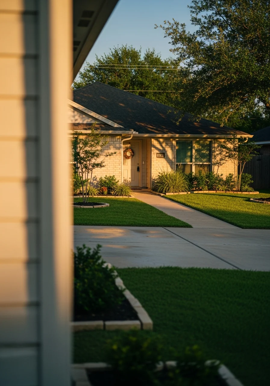 Deer Park home exterior showing well-maintained property with clear entrance and driveway.